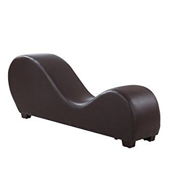 Best And Newest Black Leather Chaise Lounges With Regard To Amazon: Modern Bonded Leather Chaise Lounge Yoga Chair (View 1 of 15)