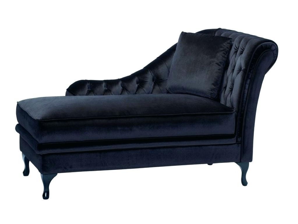 Best And Newest Black Tufted Chaise Lounge Velvet Chaise Lounge New Chaise Lounge Throughout Velvet Chaise Lounges (View 6 of 15)