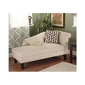 Best And Newest Chaise Lounge Couches With Regard To Amazon: Beige/tan Storage Chaise Lounge Sofa Chair Couch For (View 1 of 15)