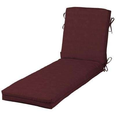 Best And Newest Chaise Lounge Cushions – Outdoor Cushions – The Home Depot With Regard To Outdoor Chaise Lounge Cushions (View 4 of 15)