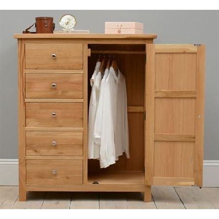 Best And Newest Chest Of Drawers Wardrobes Combination Within Quercus Oak Combination Wardrobe  (View 2 of 15)