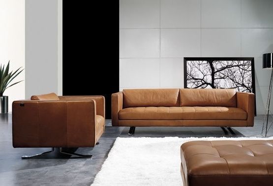 Featured Photo of 2024 Best of Leather Lounge Sofas