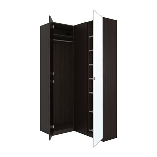Black Corner Wardrobes Pertaining To Recent Pax Corner Wardrobe – 63 1/8/34 5/8x93 1/8 " – Ikea (View 10 of 15)