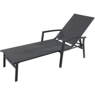 Black Outdoor Chaise Lounge Chairs With 2017 Hanover – Outdoor Chaise Lounges – Patio Chairs – The Home Depot (View 11 of 15)