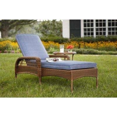 Blue – Outdoor Chaise Lounges – Patio Chairs – The Home Depot Within Latest Patio Chaises (View 1 of 15)