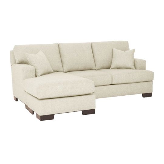 Bradbury Reversible Chaise Sofa Sofas White Apt2b Contemporary Within Current Sofas With Reversible Chaise (Photo 1 of 15)