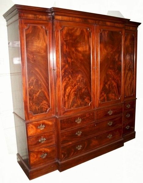 Breakfront Wardrobes In Well Liked Wardrobes Mahogany England Georgian – The Uk's Premier Antiques (View 10 of 15)