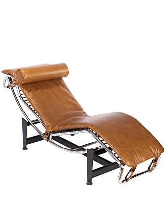 Brown Chaise Lounge Chair By Le Corbusier Intended For Latest Amazon: Product Name: Mid Century Modern Classic Le Corbusier (View 11 of 15)