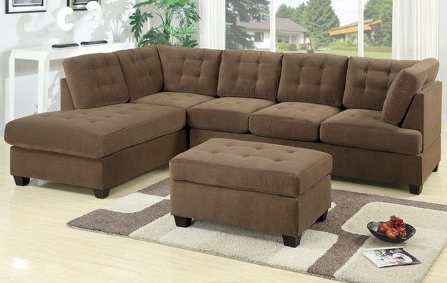 Brown Sectionals With Chaise Intended For Recent Sectional Sofa Design: Elegant Sectional Sofas Chaise Chaise (View 8 of 15)