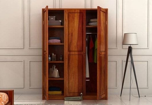 Buy Wooden Wardrobe Online In India At Best Prices – Wooden Street In Latest Cheap Wood Wardrobes (View 1 of 15)