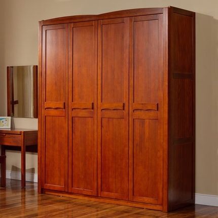 Buy Yihua Home Four Pure Solid Wood Wardrobe Closet Wardrobe For Latest Cheap Solid Wood Wardrobes (View 14 of 15)
