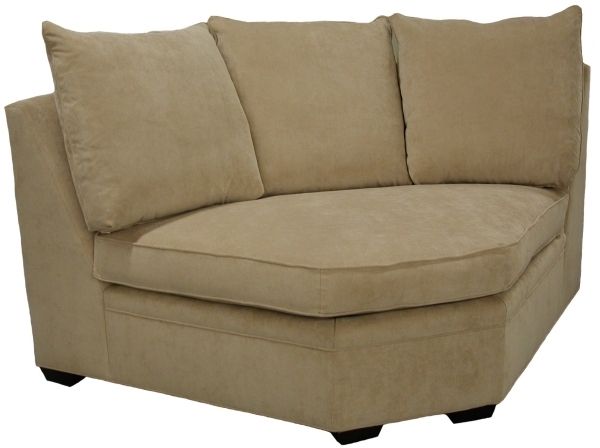 Byron Sectional Sofa Curved Corner Wedge – Carolina Chair North Pertaining To Best And Newest Rounded Corner Sectional Sofas (View 7 of 10)