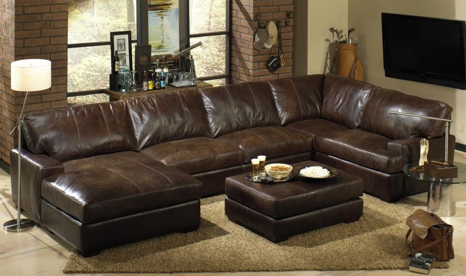 Camel Colored Sectional Sofas Inside Current Stylish Leather Sleeper Sectional Sofa Sectional With Sleeper (Photo 6 of 10)