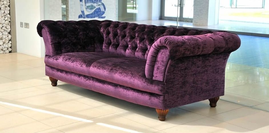 Catosfera With Regard To Trendy Velvet Purple Sofas (Photo 6 of 10)