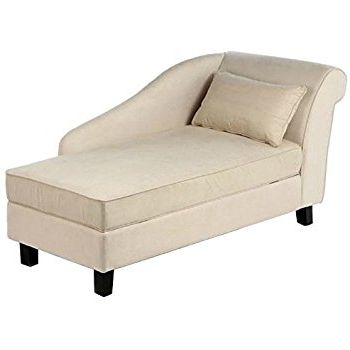 Chaise Lounge Chairs With Storage For Most Recently Released Amazon: Storage Chaise Lounge Chair  This Microfiber (Photo 12 of 15)