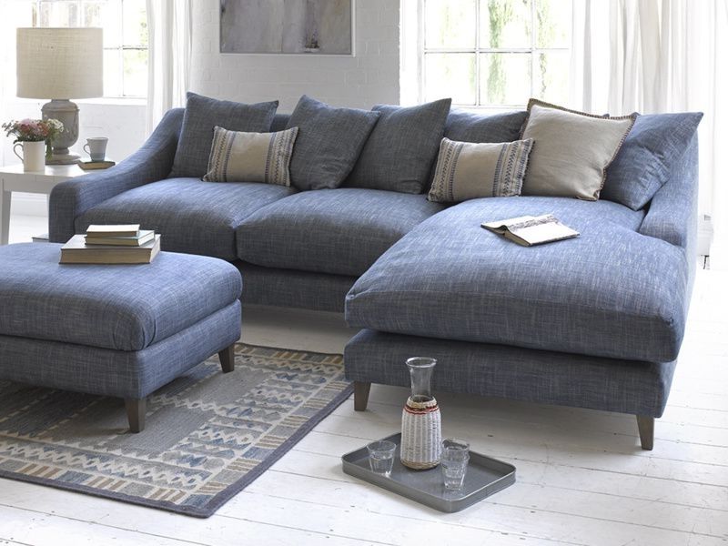 Chaise Sofa, Herringbone Fabric And Herringbone Pertaining To Sofas With Chaise (Photo 12 of 15)