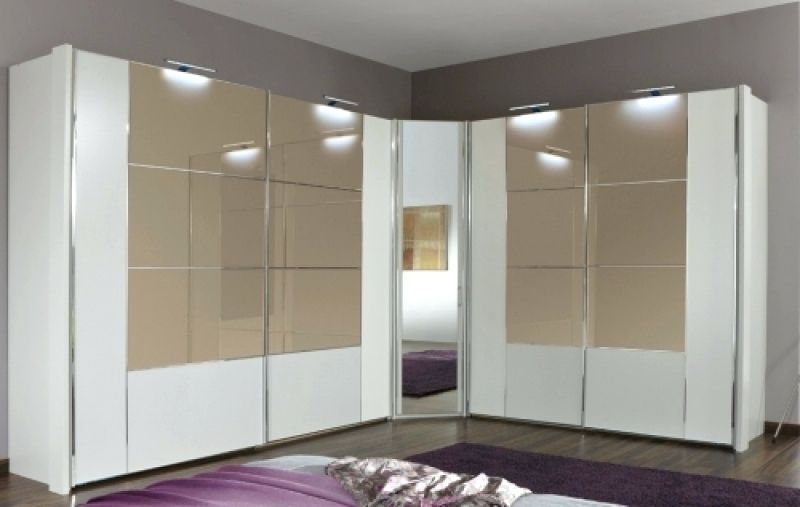 Corner Mirrored Wardrobes Pertaining To Famous Wardrobes ~ Black Mirrored Corner Wardrobe White Gloss Mirrored (View 5 of 15)