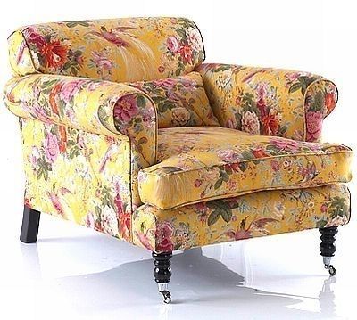 Country English – Pretty Yellow Chintz Chair Regarding Most Current Yellow Chintz Sofas (Photo 1 of 10)