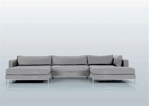 Current Beautiful Double Chaise Lounge Sofa Ahlmeda Double Chaise For Sectional Chaise Sofas (View 3 of 15)