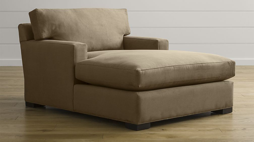 Current Double Chaise Lounges Throughout Impressive Axis Ii Indoor Chaise Lounge Chair Crate And Barrel (Photo 6 of 15)