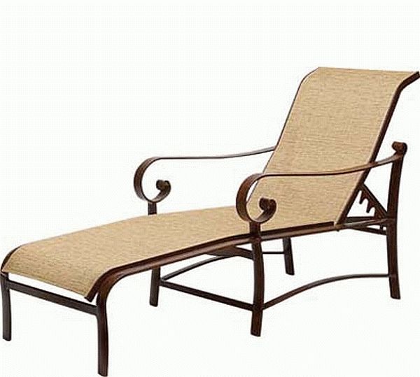 Current Sling Chaise Lounges For Belden Aluminum Sling Chaise Lounge – 62h (View 3 of 15)