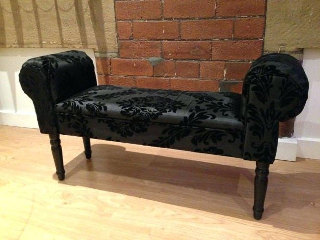Damask Chaise Lounge Boudoir Damask Black Chaise Lounge Chair Pertaining To 2017 Damask Chaise Lounge Chairs (Photo 1 of 15)