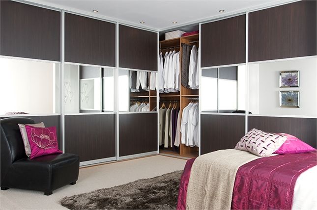 Dark Wood Wardrobes With Mirror Intended For Widely Used Dark Wood And Silver Mirror Http://www (View 11 of 15)