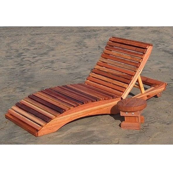 Diy Chaise Lounge Chairs Regarding Fashionable Redwood Outdoor Penny's Single Chaise Lounge Chair (Photo 3 of 15)