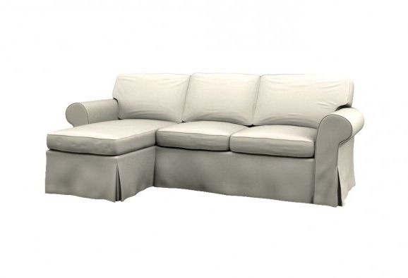 Ektorp Two Seat Sofa W Chaise Lounge Right Cover – Event White With Regard To Most Recent Sofas With Chaise Lounge (View 15 of 15)
