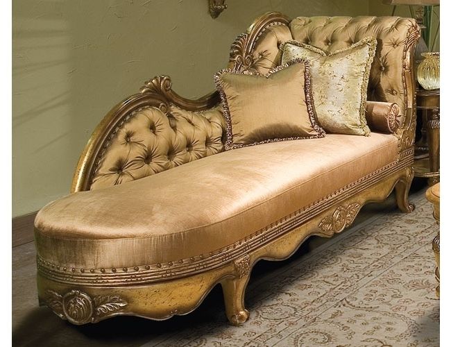 Elegant Chaise Lounge Chairs With Regard To Most Recent So Elegant Cabriole Legs Supported Deeply Tufted Chaise Tufted (View 2 of 15)