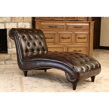Emily Chaises Throughout Trendy Marvelous Brown Leather Chaise Wonderfull Design Emily Leather (Photo 1 of 15)