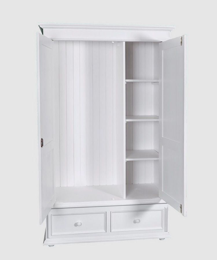 Empire Double Wardrobe With Two Drawers Regarding Popular White Double Wardrobes With Drawers (View 1 of 15)
