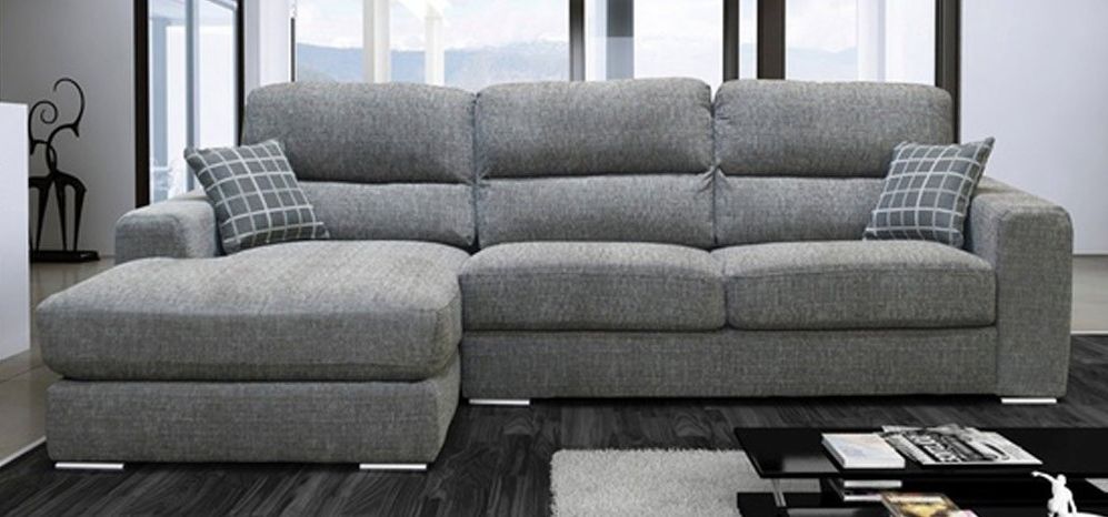 Fabric Sofas Intended For Most Recently Released Pisa Corner Rhf Grey – Fabric Sofas – Sofas (Photo 3 of 10)