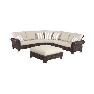 Famous Outdoor Sectionals – Outdoor Lounge Furniture – The Home Depot For Home Depot Sectional Sofas (Photo 10 of 10)