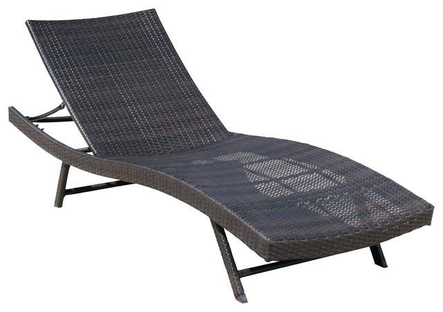 Famous Patio Chaise Lounges Outdoor Brown Wicker Chaise Lounge Chair With Brown Outdoor Chaise Lounge Chairs (Photo 1 of 15)