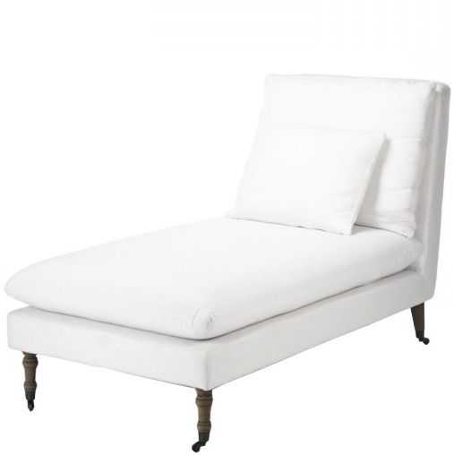 Famous White Chaise Lounge Chairs Inside Modern White Chaise Lounge (Photo 10 of 15)