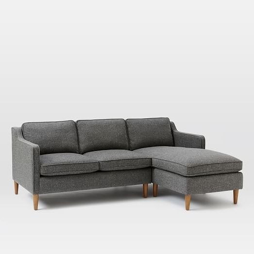Fashionable Couches With Chaise Lounge With Regard To Hamilton 2 Piece Chaise Sectional (View 1 of 15)