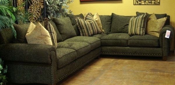 Fashionable Incredible Green Sectional Sofa With Khaki Sectional Sofa Khaki Throughout Green Sectional Sofas (Photo 2 of 10)