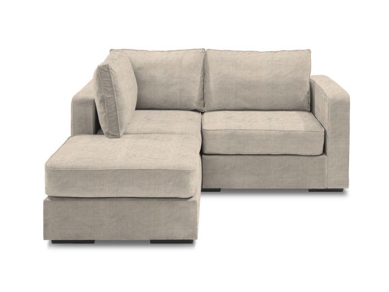 Fashionable Small Chaise Sectional With Tan Tweed Covers – This Is Exactly Pertaining To Chaise Loveseats (View 1 of 15)