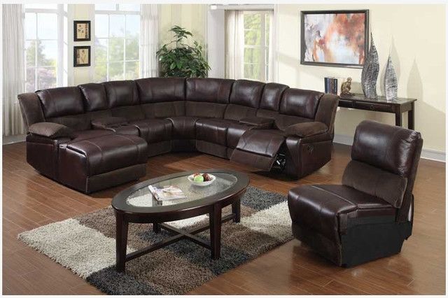 Favorite Brown Leather Sectionals With Chaise Within Impressive Leather Sectional Sofa Chaise F Brown Microfiber (View 1 of 15)