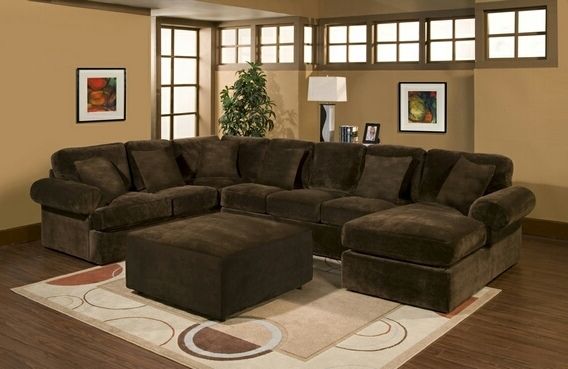 Favorite Cmi 31553 3 Pc Bradford Sectional Sofa With Chocolate Plush Velour Within Chocolate Brown Sectional Sofas (View 3 of 10)