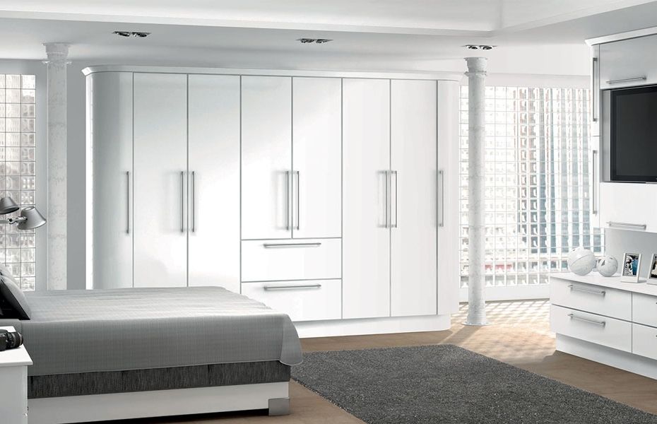 Favorite Premier Duleek Wardrobe Doors In High Gloss Whitehomestyle Intended For White Bedroom Wardrobes (View 3 of 15)
