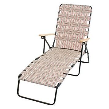 Favorite Web Chaise Lounge Lawn Chairs With Amazon : Rio Brands Rio Deluxe Folding Web Chaise Lounge Chair (Photo 1 of 15)