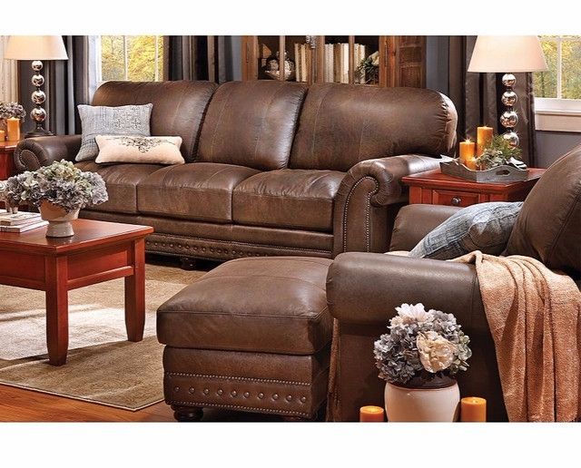 Full Grain Leather Sofas In Best And Newest Carson Full Grain Leather Sofa Group – Traditional – Denver – (Photo 10 of 10)