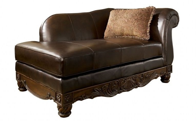 Furniture: Alluring Leather Chaise With Unique Design — Agisee Throughout Well Known Brown Leather Chaises (View 9 of 15)