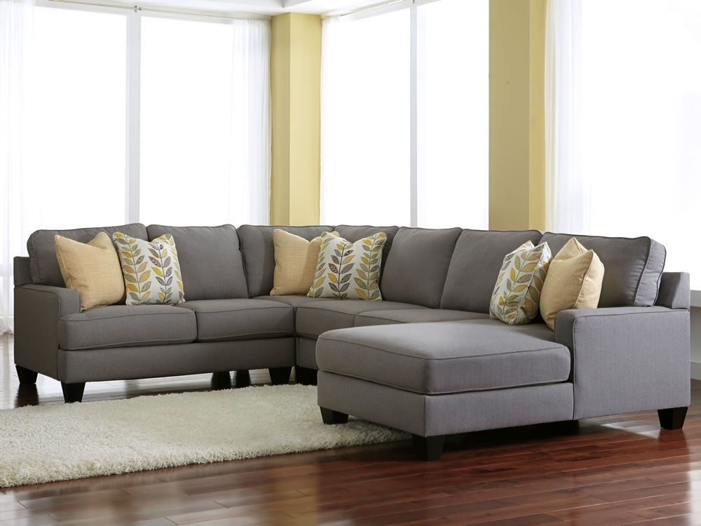 Gray Sectionals With Chaise Pertaining To Most Current Comfortable Styling With Gray Sectional Sofa – Pickndecor (Photo 1 of 15)