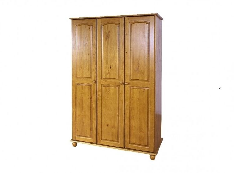Hampshire Wardrobes With Newest Gfw Hampshire 3 Door Solid Honey Pine Wardrobegfw (View 3 of 15)