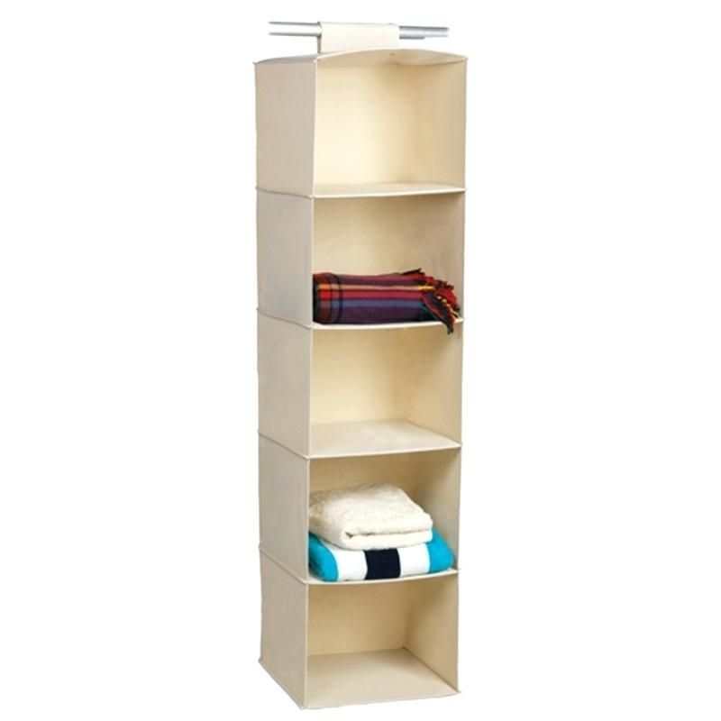 Hanging Wardrobes Shelves With Trendy Hanging Wardrobe Shelves Harmony Jumbo 5 Shelf Hanging Wardrobe (View 4 of 15)