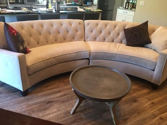 Home Depot Sectional Sofas Pertaining To Famous Home Decorators Collection Riemann Polyester 2 Piece Sectional In (Photo 2 of 10)