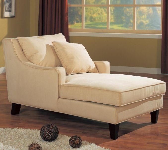 Home Designs : Living Room Chaise Lounge Chairs White Fabric Regarding Well Known Fabric Chaise Lounge Chairs (Photo 5 of 15)